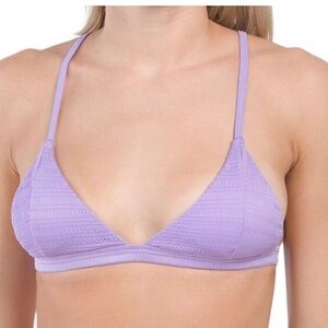 Mosmann Australia Purple Candy Dahlia Bikini Top Size L NWOT